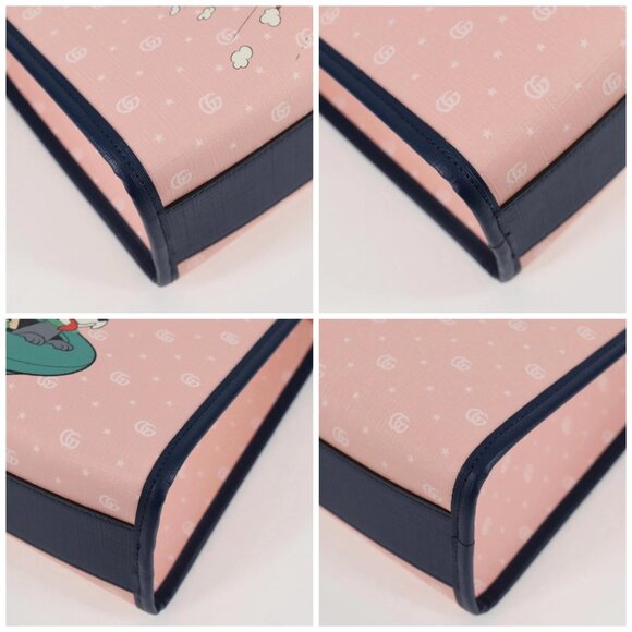 GUCCI GG Supreme Children's Hand Bag PVC Pink Silver 605614 Auth 116571AM - Picture 14 of 16